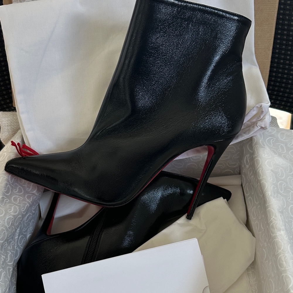 Christian Louboutin Black Heeled Boots